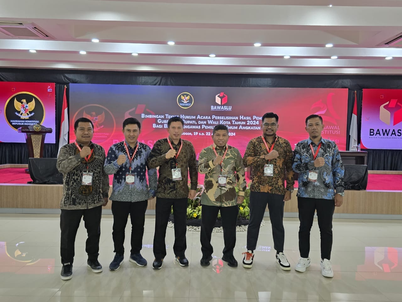 Saat Mengikuti Bimtek Hukum Acara Perselisihan Hasil Pemilihan Gubernur dan Wakil Gubernur, Bupati dan Wakil Bupati, serta Walikota dan Wakil Walikota Tahun 2024 di Pusat Pendidikan Pancasila dan Konstitusi, Bogor, Senin (19/8/2024).